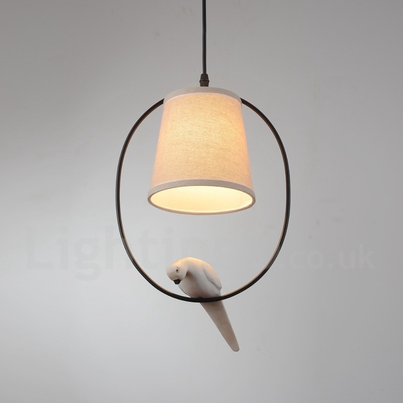 Lámpara colgante vintage rústica de 1 luz