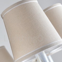 Lámpara colgante rústica vintage de 8 luces