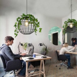 Lámpara colgante estilo globo vintage de estilo campestre