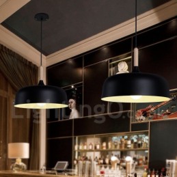 Lámpara colgante moderna contemporánea de madera y metal