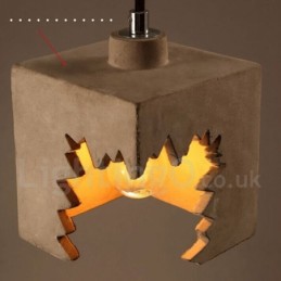 Lámpara colgante de hormigón contemporánea moderna