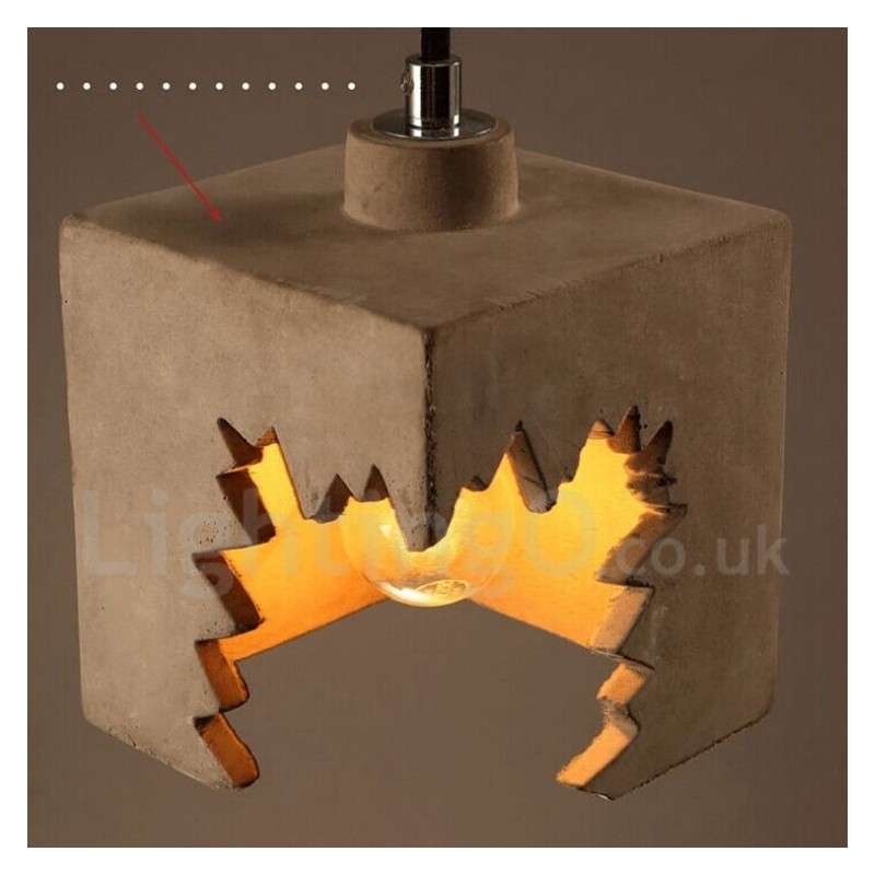 Lámpara colgante de hormigón contemporánea moderna