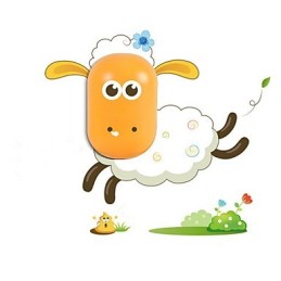 Lámpara de pared para niños con luz nocturna pequeña y control inteligente de espíritu creativo