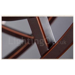 Lámpara de araña de metal integrada estilo rústico Lodge de 8 luces