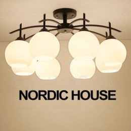 Lámpara de araña clásica tradicional integrada de 8 luces