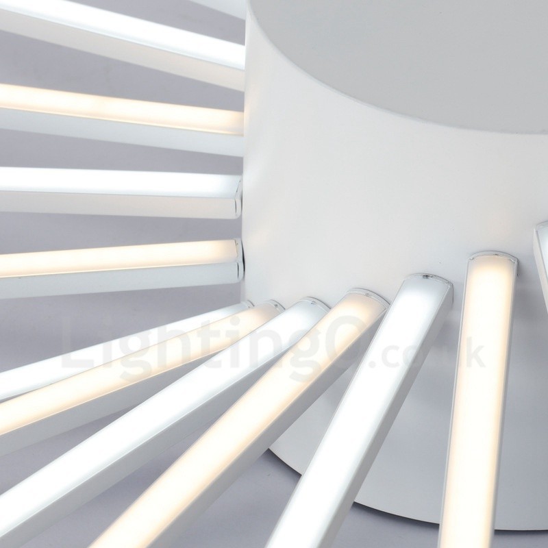 Lámpara de araña de metal integrada moderna y contemporánea de 28 luces