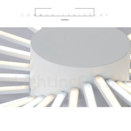 Lámpara de araña de metal integrada moderna y contemporánea de 28 luces