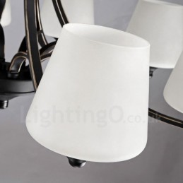 Lámpara de araña de metal integrada estilo rústico de 3 luces