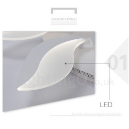 Lámpara de araña integrada contemporánea moderna de 3 luces