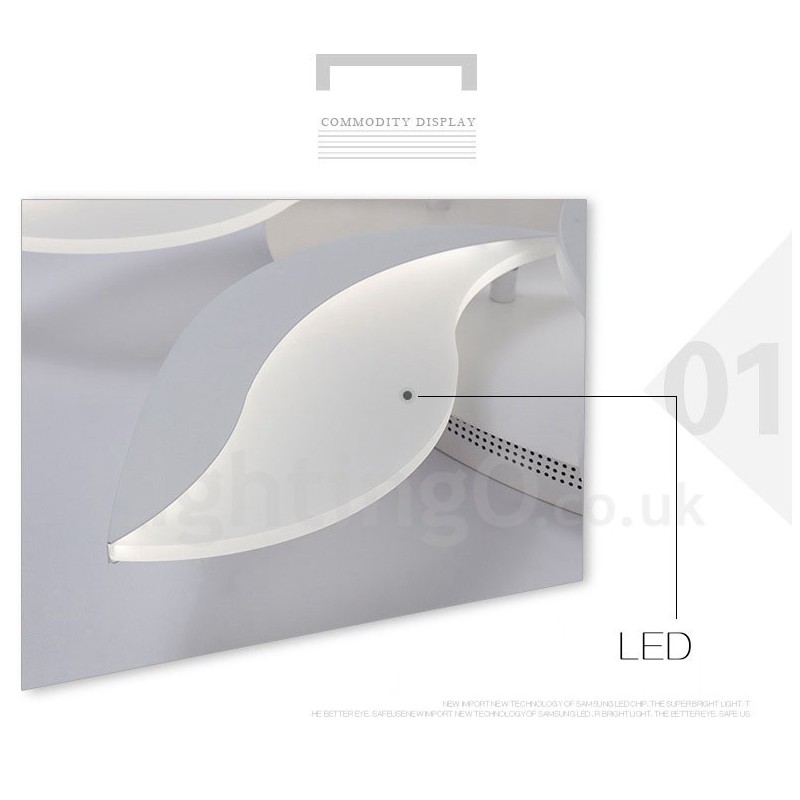 Lámpara de araña integrada contemporánea moderna de 3 luces