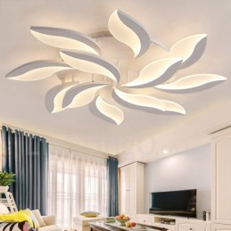 Lámpara de araña moderna contemporánea integrada de 12 luces y 108 W