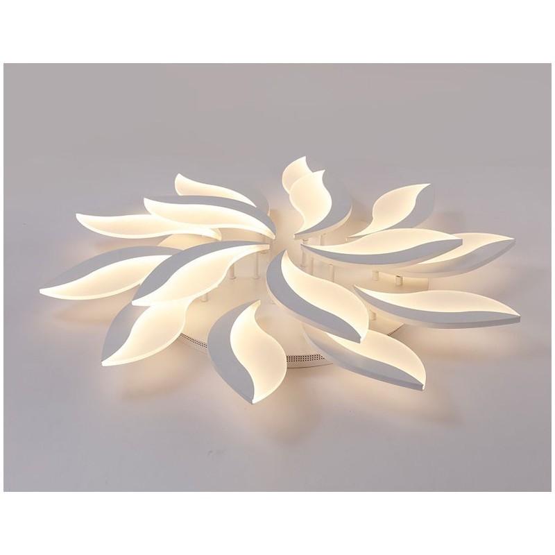 Lámpara de araña moderna contemporánea integrada de 15 luces y 128 W