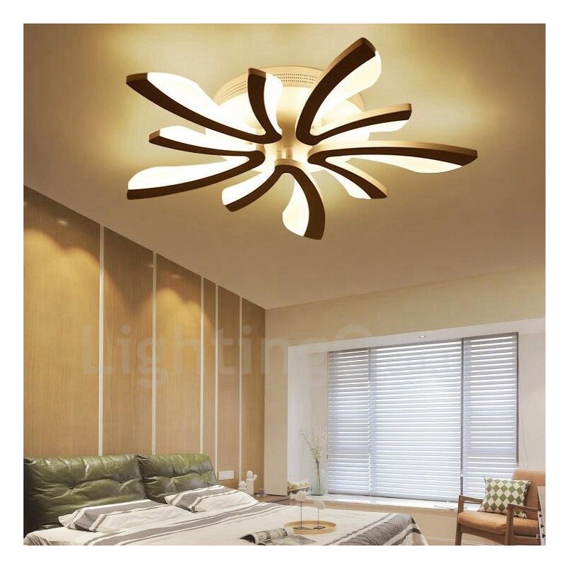 Lámpara de araña integrada contemporánea moderna de 5 luces