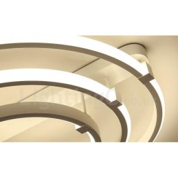 Lámpara de araña contemporánea moderna de 3 anillos