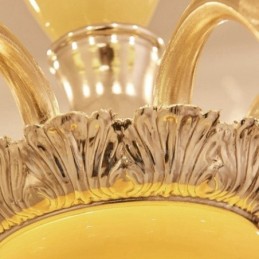 Lámpara de araña clásica tradicional de metal integrada de 15 luces