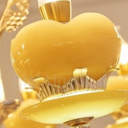 Lámpara de araña clásica tradicional de metal integrada de 6 luces