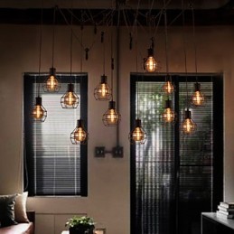 Lámpara colgante creativa de estilo americano de 12 luces