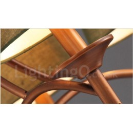 Lámpara de araña de metal integrada estilo rústico de 6 luces