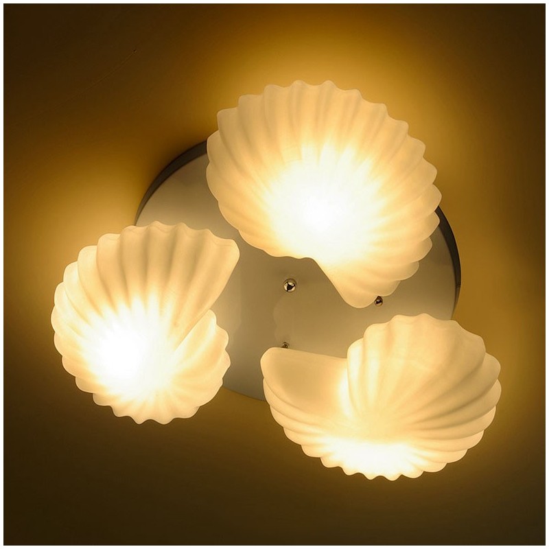 Lámpara de araña clásica tradicional integrada de 3 luces con pantalla de cristal