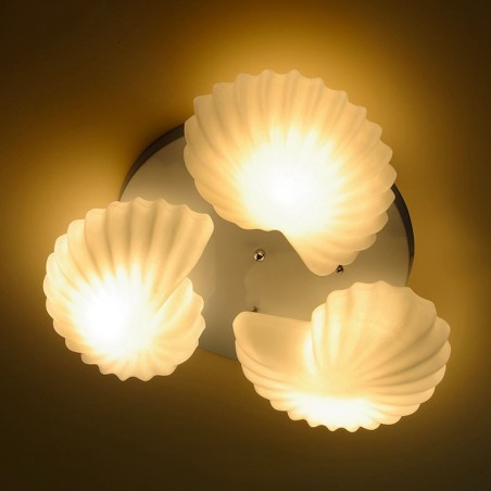 Lámpara de araña clásica tradicional integrada de 3 luces con pantalla de cristal Lámpara de araña clásica tradicional integrada de 3 luces con pantalla de cristal