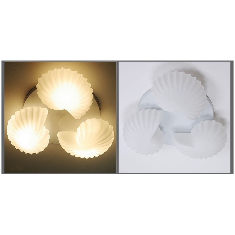 Lámpara de araña clásica tradicional integrada de 3 luces con pantalla de cristal