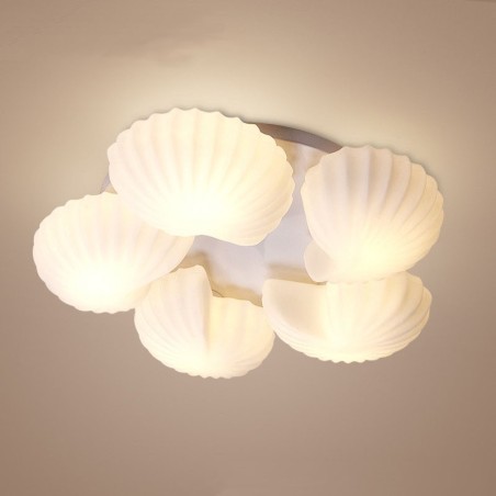 Lámpara de araña clásica tradicional integrada de 5 luces con pantalla de cristal Lámpara de araña clásica tradicional integrada de 5 luces con pantalla de cristal