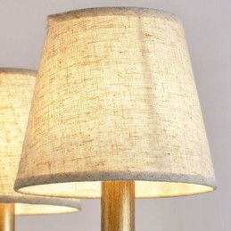 Lámpara de araña de metal integrada estilo rústico de 6 luces