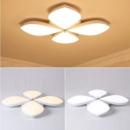 Lámpara empotrada de metal integrada contemporánea moderna de 4 luces