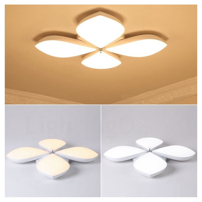 Lámpara empotrada de metal integrada contemporánea moderna de 4 luces