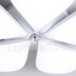 Lámpara empotrada de metal integrada contemporánea moderna de 5 luces
