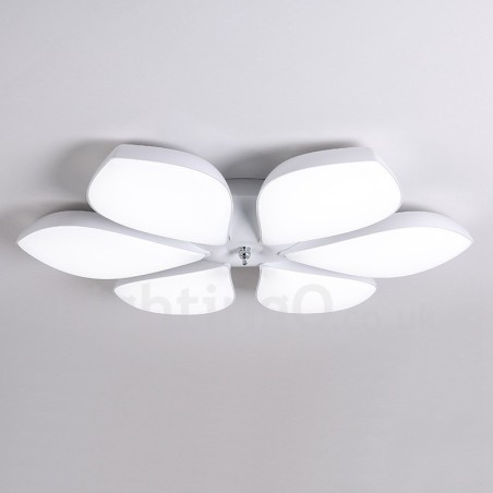 Lámpara empotrada de metal integrada, moderna y contemporánea, de 6 luces Lámpara empotrada de metal integrada, moderna y contemporánea, de 6 luces