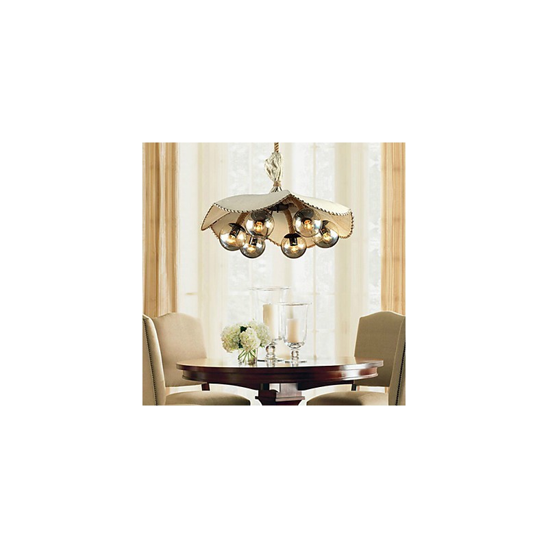 Lámpara de araña estilo mini vintage de metal