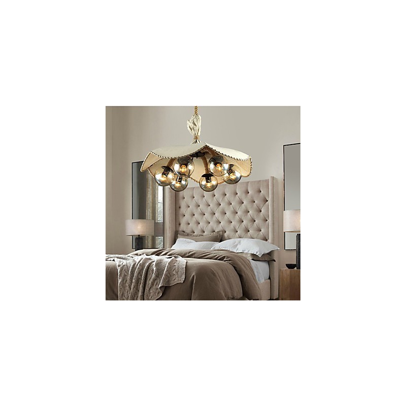 Lámpara de araña estilo mini vintage de metal