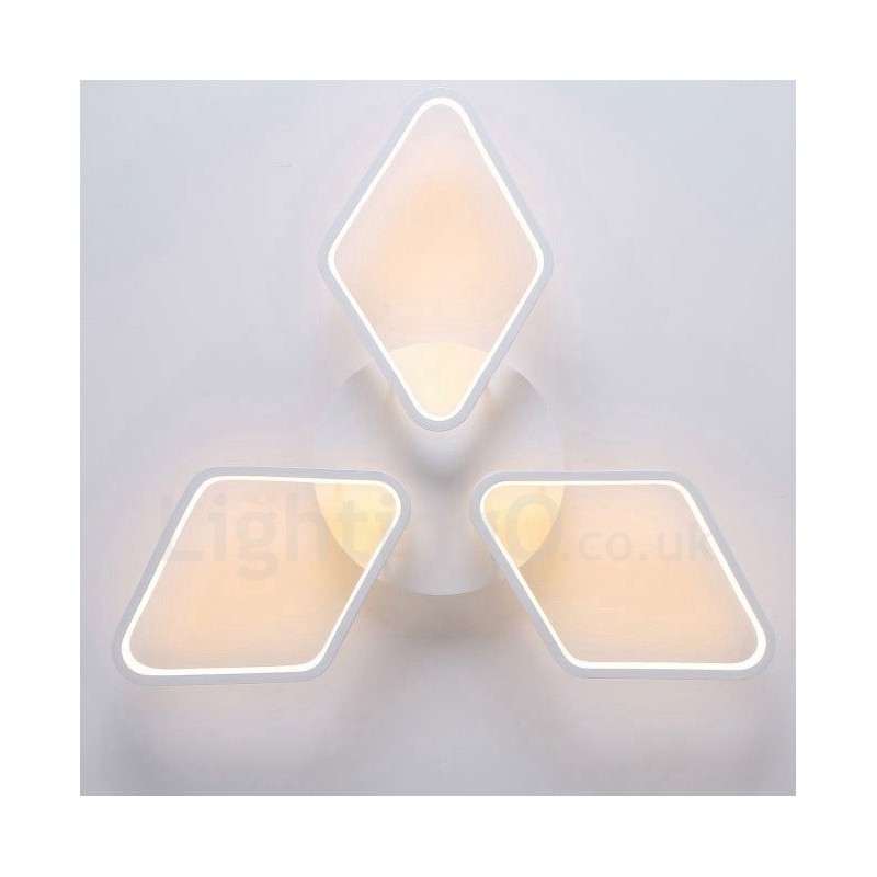 Lámpara empotrada de metal integrada contemporánea moderna de 3 luces
