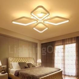 Lámpara empotrada de metal integrada contemporánea moderna de 4 luces