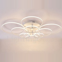 Lámpara empotrada de metal integrada, moderna y contemporánea, de 10 luces
