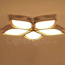 Lámpara empotrada de metal integrada contemporánea moderna de 5 luces