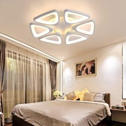 Lámpara empotrada integrada contemporánea moderna de 6 luces
