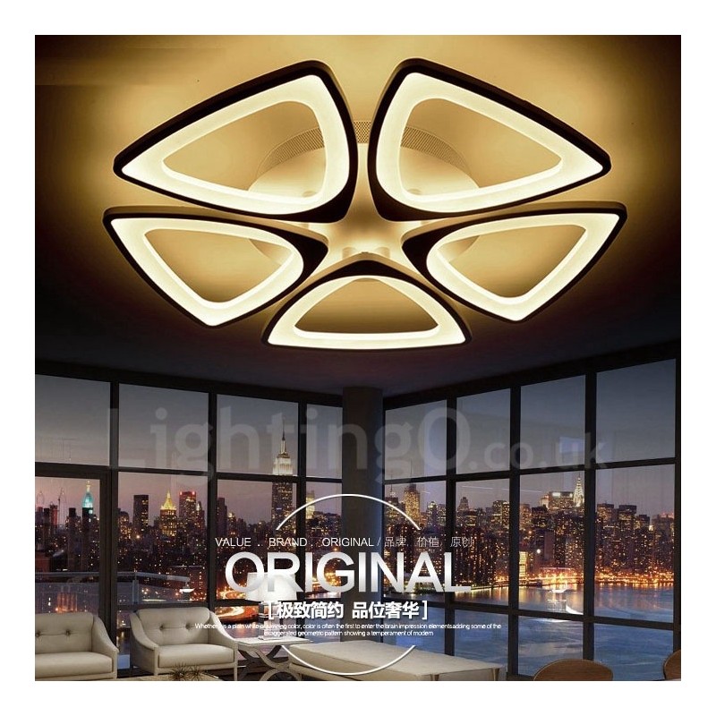 Lámpara empotrada integrada contemporánea moderna de 5 luces