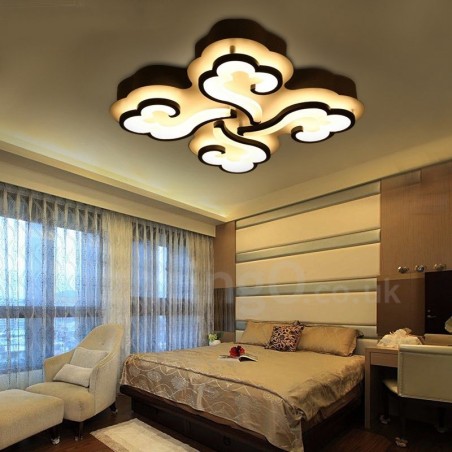 Lámpara empotrada integrada contemporánea moderna de 4 luces Lámpara empotrada integrada contemporánea moderna de 4 luces