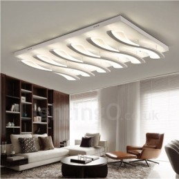 Lámpara empotrada integrada contemporánea moderna de 6 luces