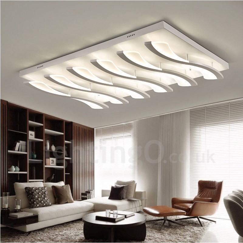 Lámpara empotrada integrada contemporánea moderna de 6 luces