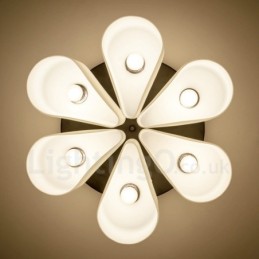 Lámpara empotrada integrada Rustic Lodge de 6 luces