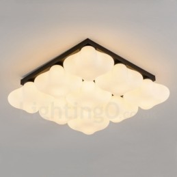 Lámpara empotrada integrada Rustic Lodge de 9 luces