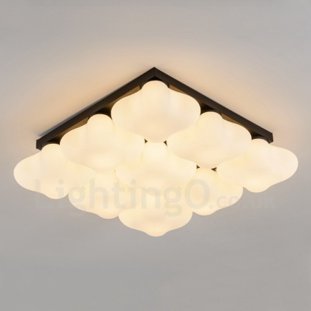 Lámpara empotrada integrada Rustic Lodge de 9 luces Lámpara empotrada integrada Rustic Lodge de 9 luces