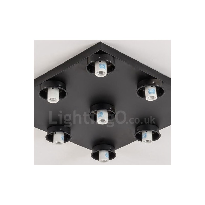 Lámpara empotrada integrada Rustic Lodge de 9 luces