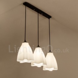 Lámpara colgante clásica tradicional de metal integrada de 3 luces