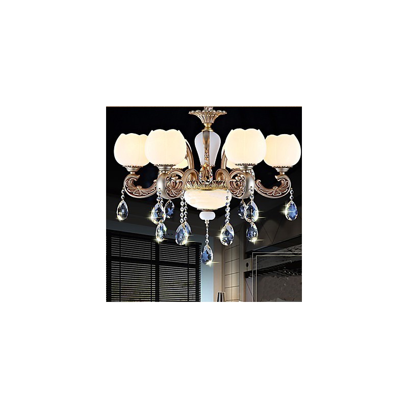 Colgante de cristal de estilo europeo, creativo, estilo coreano-americano, aleación de zinc, luces de jardín