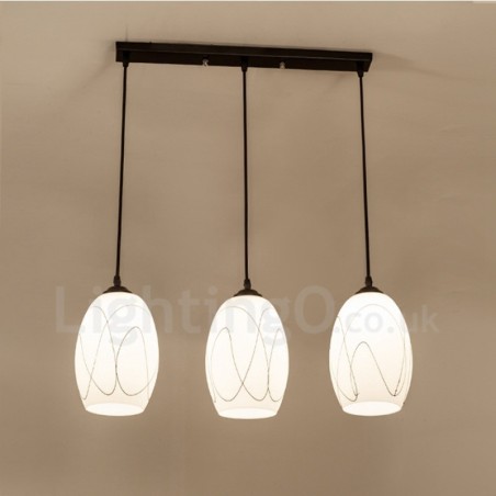 Lámpara colgante de metal integrada Rustic Lodge de 3 luces Lámpara colgante de metal integrada Rustic Lodge de 3 luces