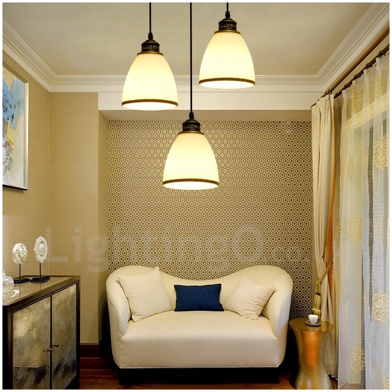 Lámpara colgante de metal integrada Rustic Lodge de 3 luces